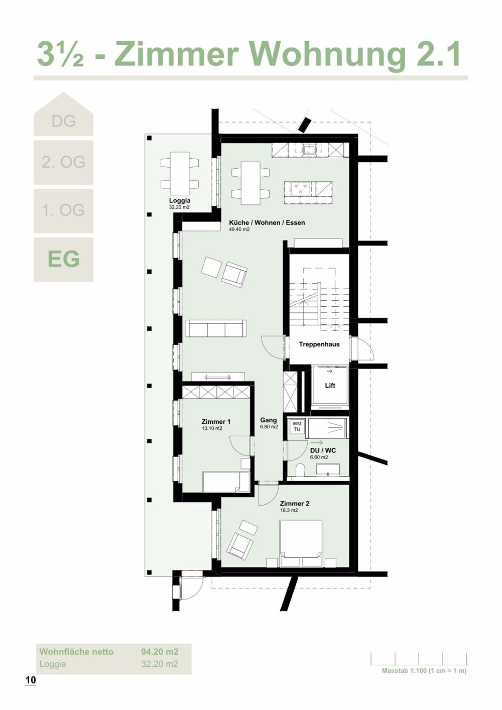 Moderne 3.5-Zimmer-Wohnung in Herzogenbuchsee - Bild 5