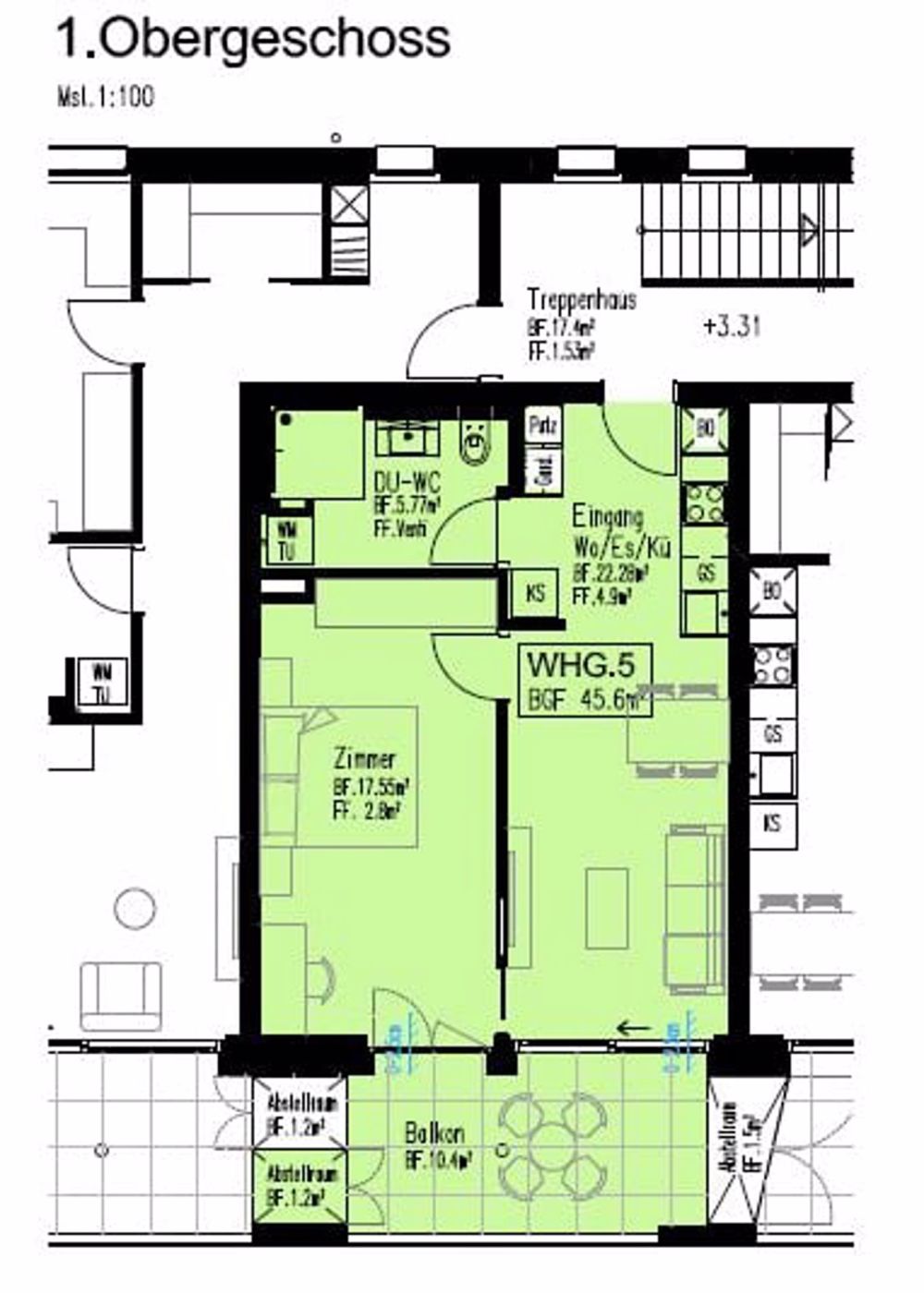 Erstvermietung von moderne 2.5-Zimmer-Neubau-Wohnungen an bester Lage in Wettingen - Bild 6