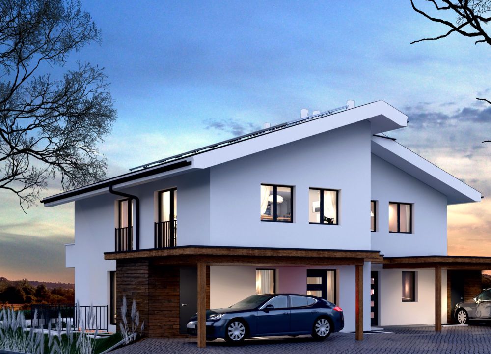 Doppel Einfamilienhaus an Naherholung und Landwirtschaftszone - Bild 1