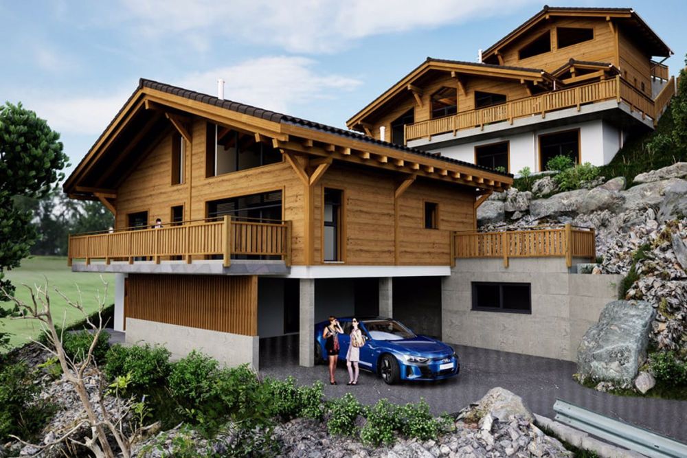 Luxus-Chalet in Crésuz mit Panoramablick - Bild 7