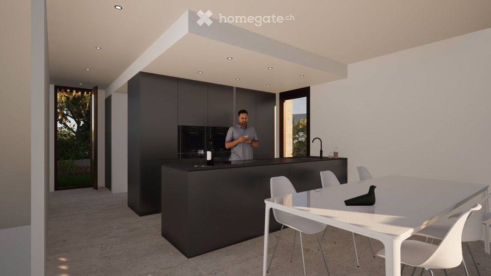 NEUBAU: ZWEI EXKLUSIVE DOPPELEINFAMILIENHÄUSER MIT AUTOEINSTELLHALLE IN MUTTENZ - Bild 8