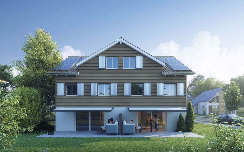 NEUBAU: DEFH A mit Keller, Carport und Garten - Aussenansicht