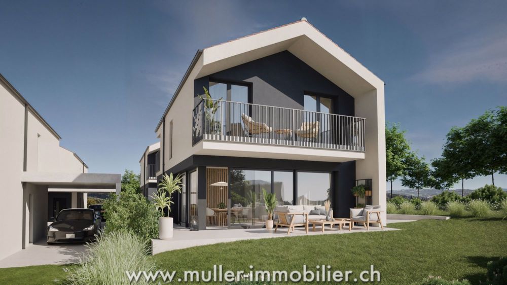 4 moderne Villen mit Abstand, nahe Romont - Bild 3