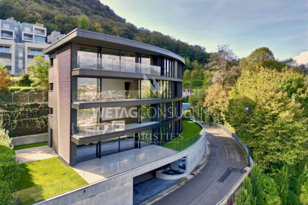 Moderne Neubauwohnung mit Terrasse und atemberaubendem Blick auf den See zum Verkauf in Lugano-Paradiso - Bild 1