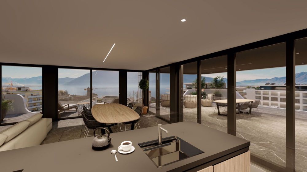 MINUSIO - Duplex-Penthouse mit Seeblick und grosszügigen Terrassen - Bild 1