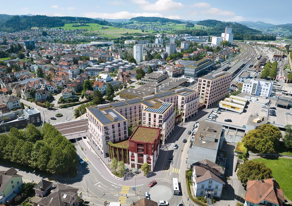 Hochwertige und attraktive Wohnungen im Neubau Perronimo - Aussenansicht