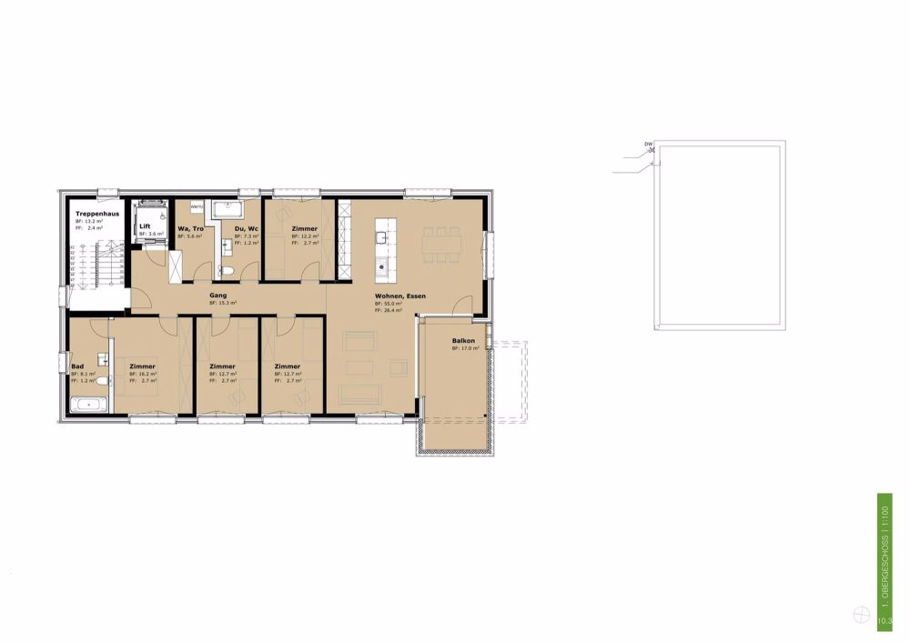 Ihr Eigenheim in Ruswil - 5.5-Zimmerwohnung im 1. Obergeschoss - Bild 1