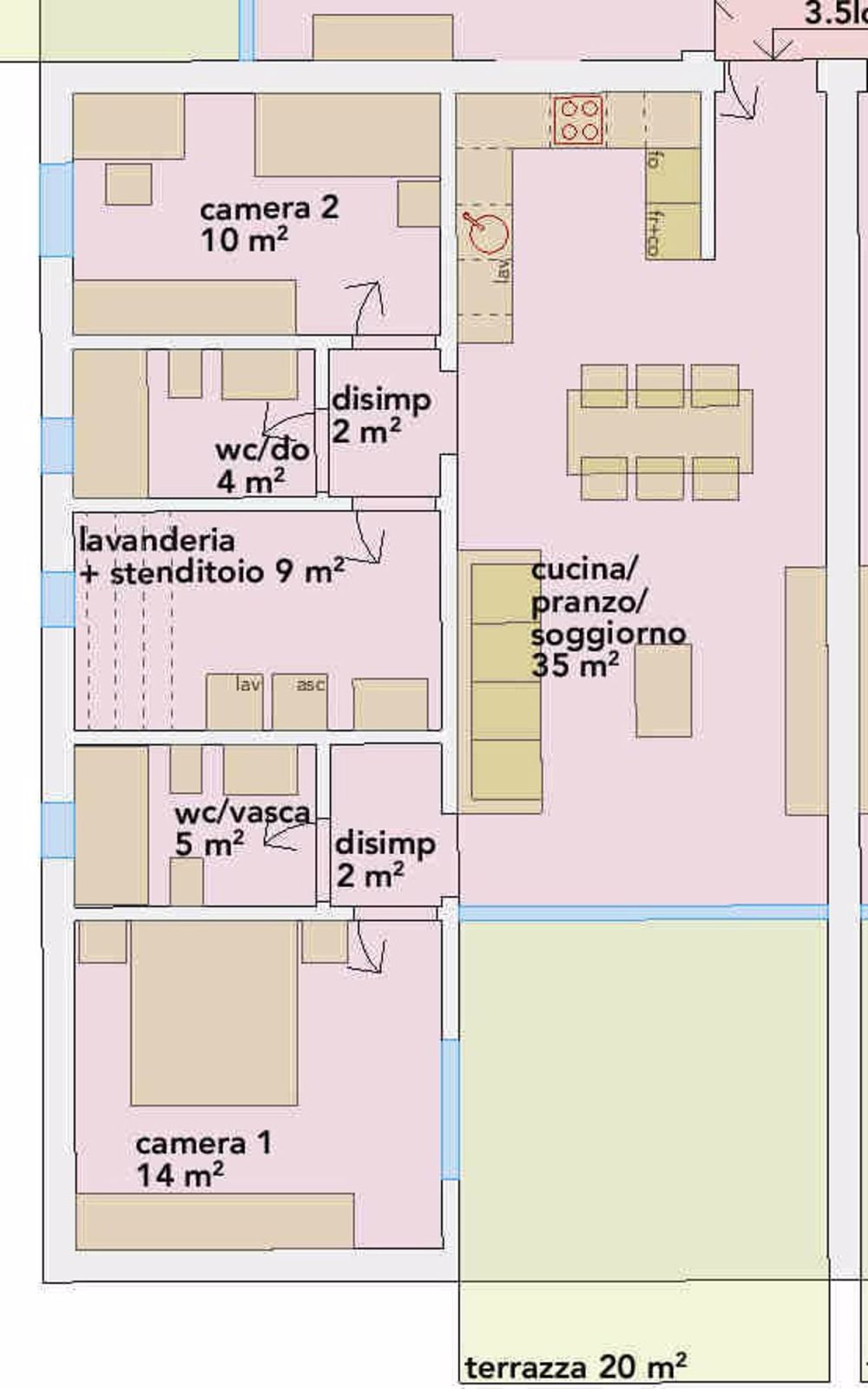 Elegantes Appartement mit schöner Dachterrasse im letzten Stock - Bild 8