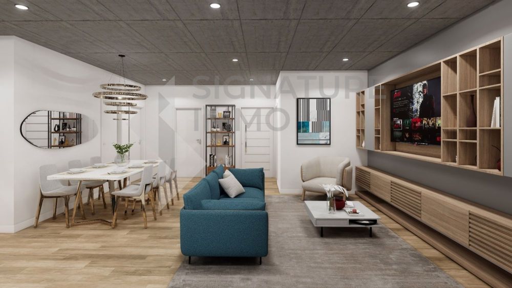 Eleganz und Modernität - 4,5 Zimmer mit Balkon im 1. Stock - Séjour