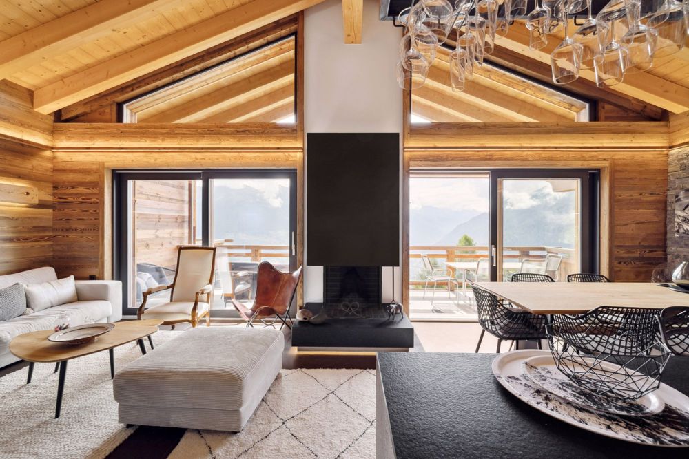 Attique - 4.5 pièces - Bien-être thermal et ski aux pieds des 4 Vallée - Salon / Wohnzimmer / Salon