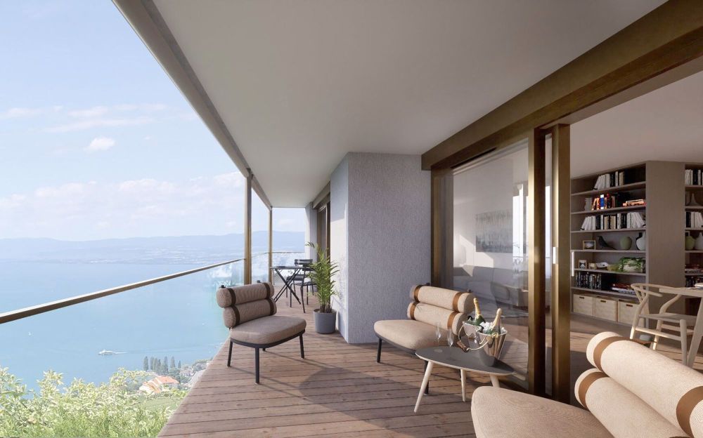 Vue exceptionnelle, appartement contemporain - Bild 1