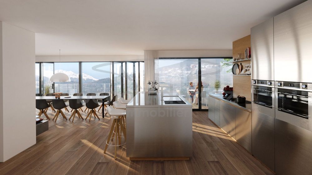 Neue 4,5-Zimmer-Wohnung mit Garten von 409 m2 / Gravelone - Cuisine