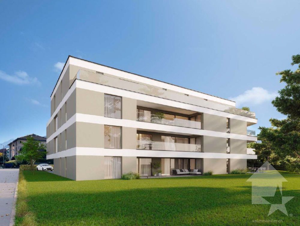 Bel appt de 2,5 pces de 66 m2 hab. avec terrasse et pelouse - Bild 1