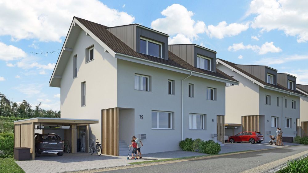 Neubau Doppelhaushälfte, Busswil | dreamo.ch - Bild 1