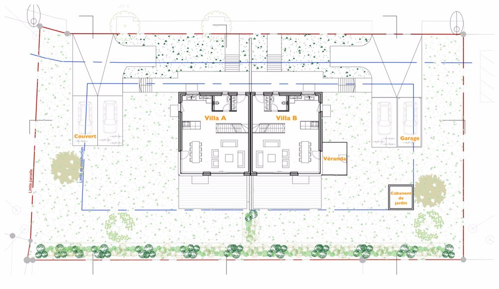 Villa mit 5,5 Zimmern, Veranda, Gartenschuppen und Garage (Lot B) - Bild 3