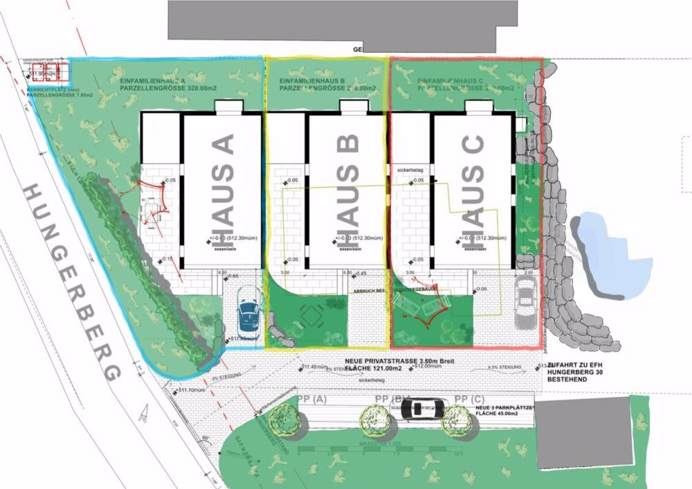 Modern, Clever & Aussichtsreich, in 2565 Jens entstehen drei hochwertige Upside-Down-Einfamilienhäuser mit Panoramasicht im lichtdurchfluteten Wohngeschoss im OG, Dusche en Suite im Schlafzimmer, DG … - Bild 12