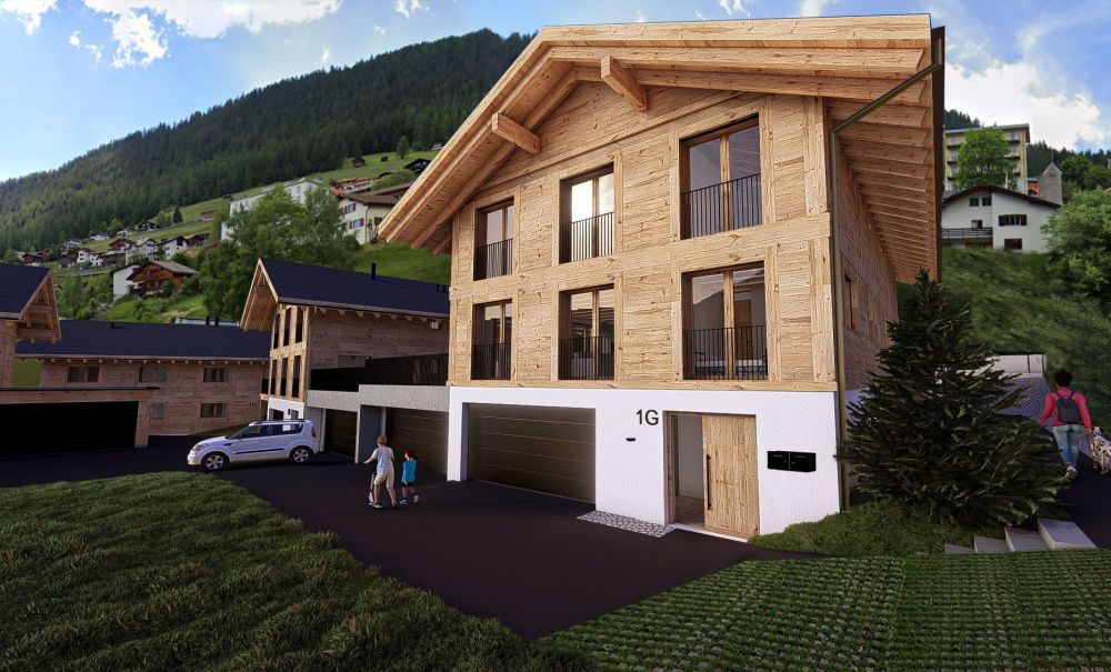 5.5-Zimmer-Doppeleinfamilienhaus als hochwertiger Erstwohnsitz (6F) in Davos Wiesen - Bild 1