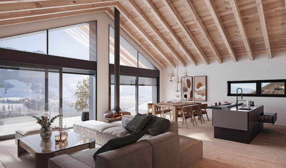 Ein Architektenchalet, exklusiv mit atemberaubendem Panoramablick - Bild 1