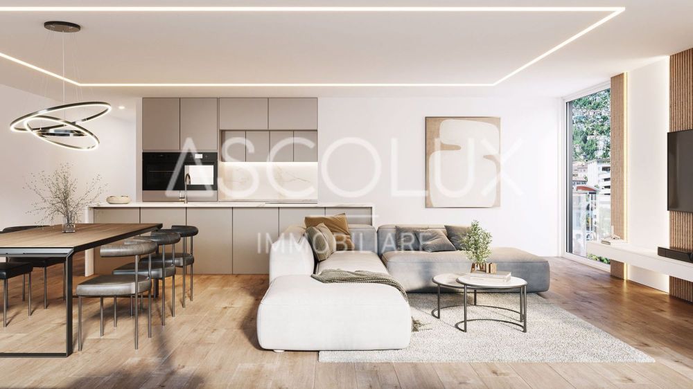 Residenza Cataleya - Elegante 4.5-Zimmer-Wohnungen in exklusiver Lage in Muralto | Residenza Cataleya - Elegante 4.5 locali in zone esclusive a Muralto - Appartamento n°10 (Soggiorno A2) formato 16-9.jpg