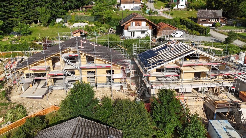 Enney - Residenz de l'Ondine - 2 Apartments mit 3,5 und 4,5 Zimmern - Avancement des travaux juin 2025