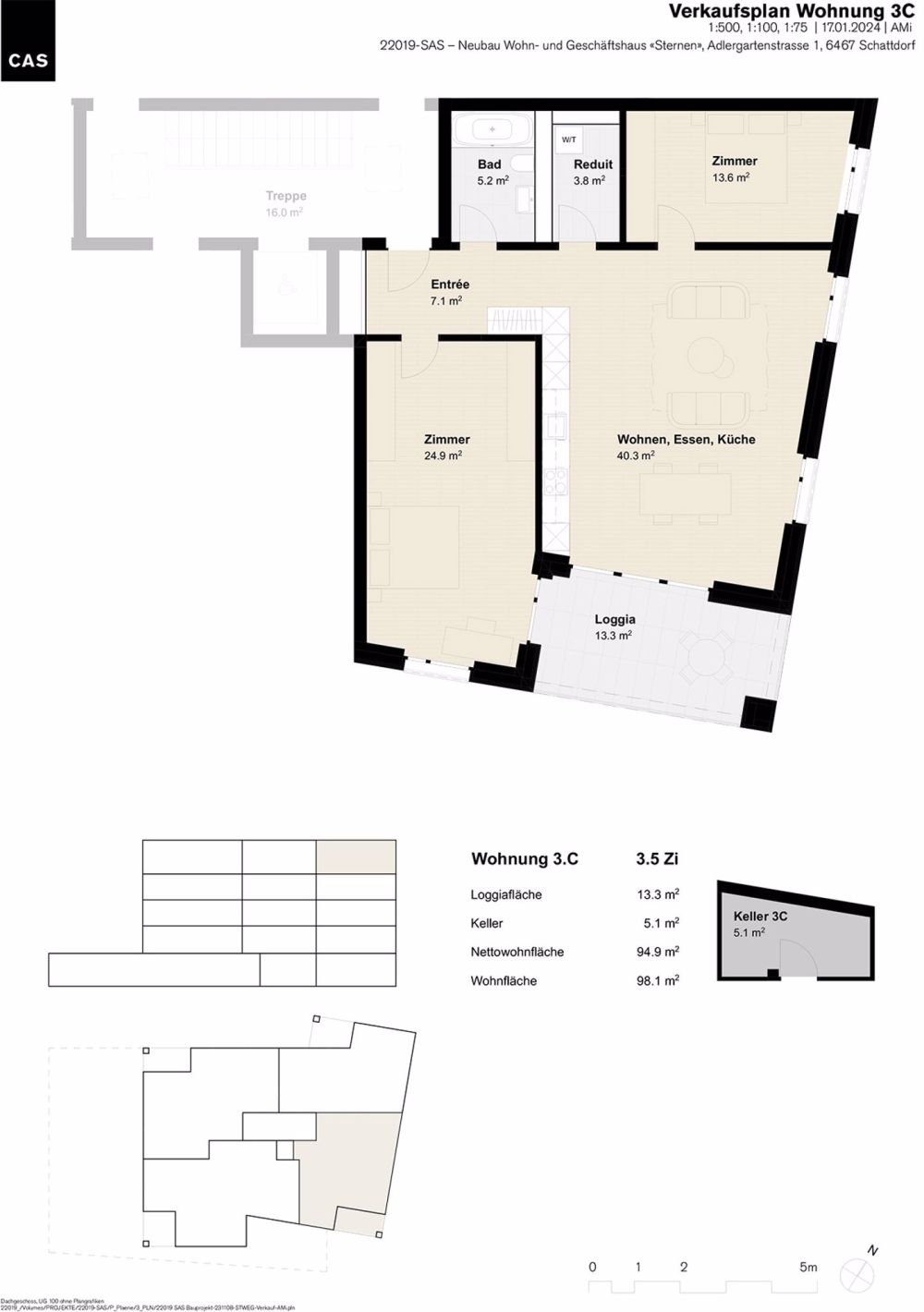 Charmantes Wohnen im Haus Sternen im Zentrum von Schattdorf – 1.C / 2.C / 3.C - Bild 5
