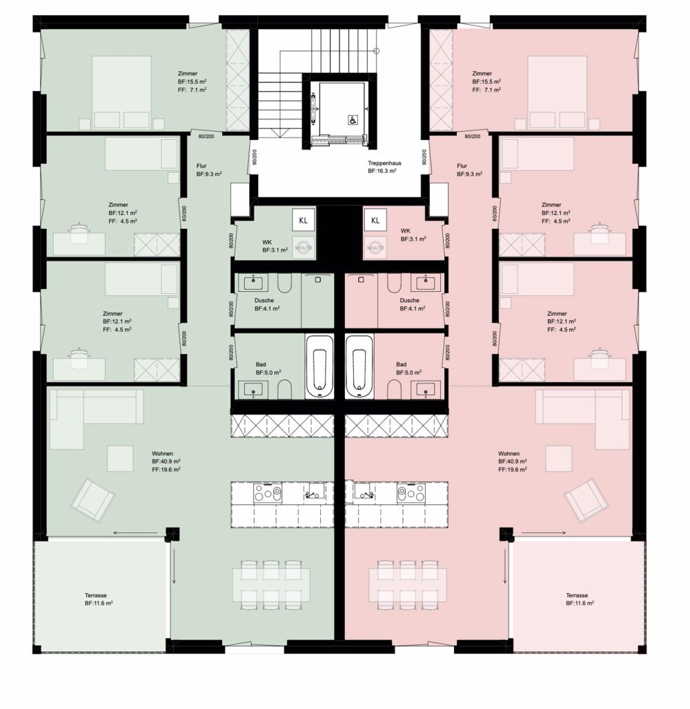 Courgevaux - 4.5-Zimmerwohnungen im modernen Neubau - Bild 5