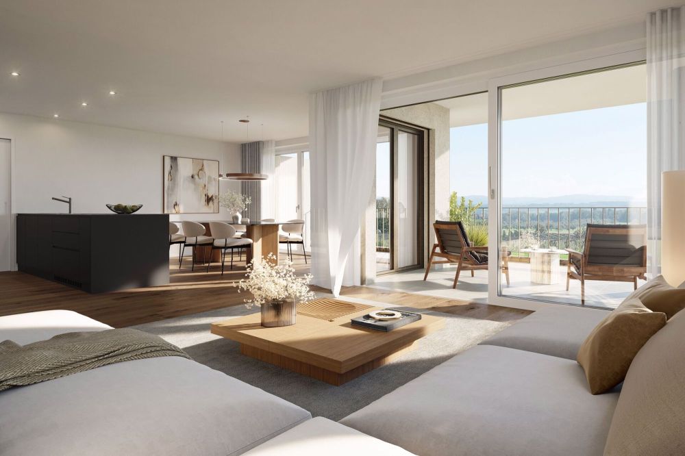 "Alpenblick" Happerswil - 4.5-Zi. Neubauwohnung an ländlicher & ruhiger Lage - Bild 1