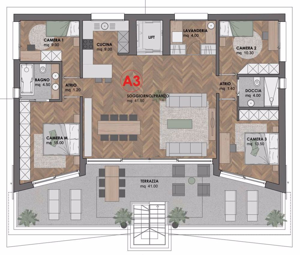 Nuovo Attico 5.5 locali alto standing - Bild 3