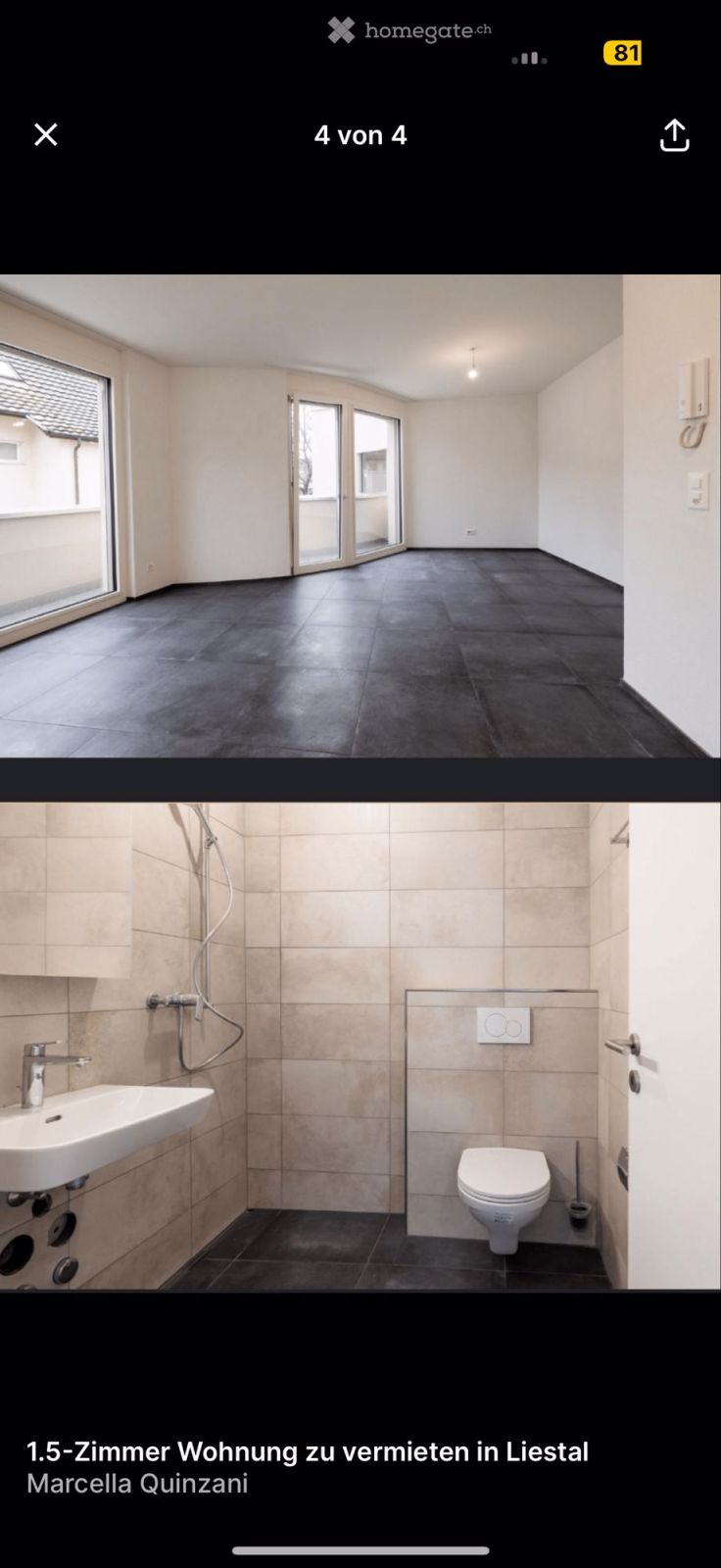 Moderne 1.5-Zimmer-Terrassenwohnung in Liestal - Bild 3