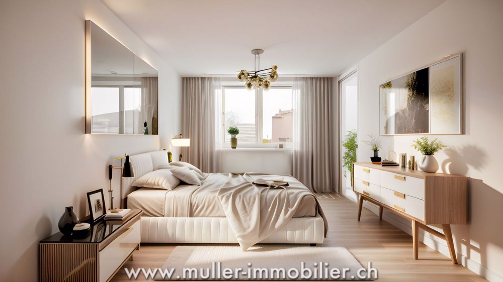 Geräumige 5,5-Zimmer-Wohnung mit 2 Terrassen und großem Garten in Siviriez! - Bild 7