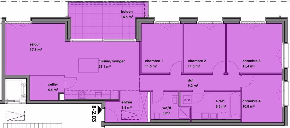 Geräumige 5,5-Zimmer-Neuwohnung in einer grünen Umgebung - Bild 4