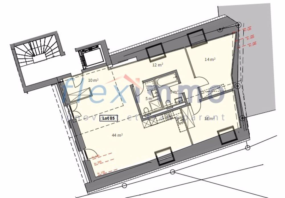 Große neue 4.5-Zimmer-Wohnung. Im Herzen des Dorfes St-Cergue - Plan appartement - image non contractuelle