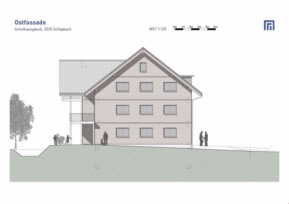 Neue EG-Wohnung im EmmePark zu verkaufen - Ansicht Ostfassade
