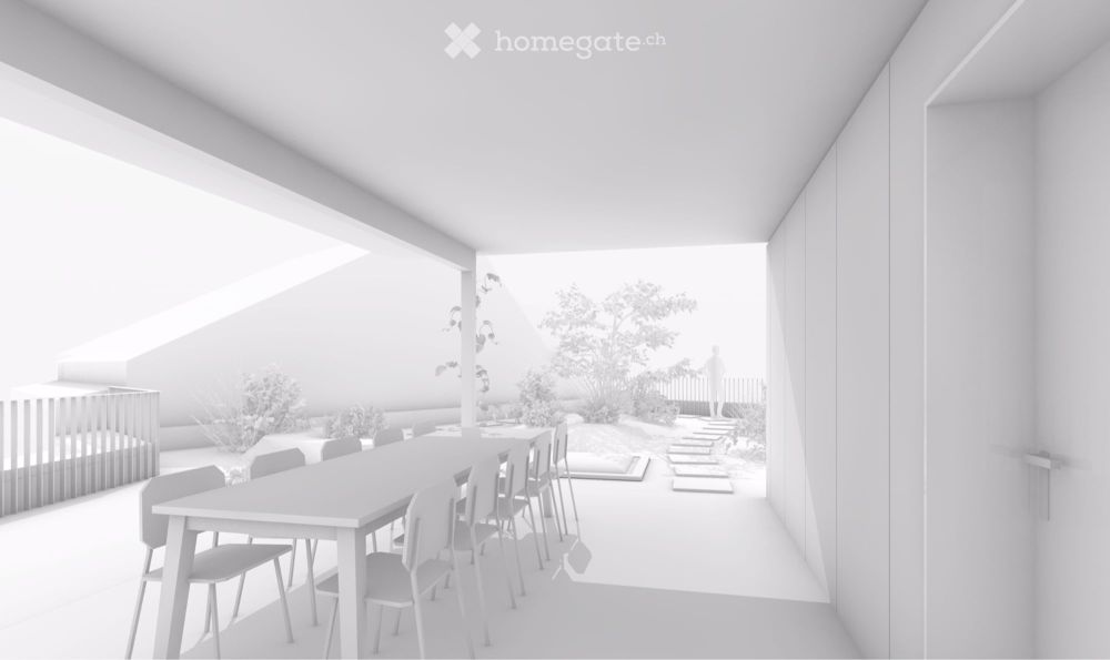 Exklusive Attika Wohnung mit sep. Studio, Dachgarten und Panoramablick in Birsfelden - Bild 2