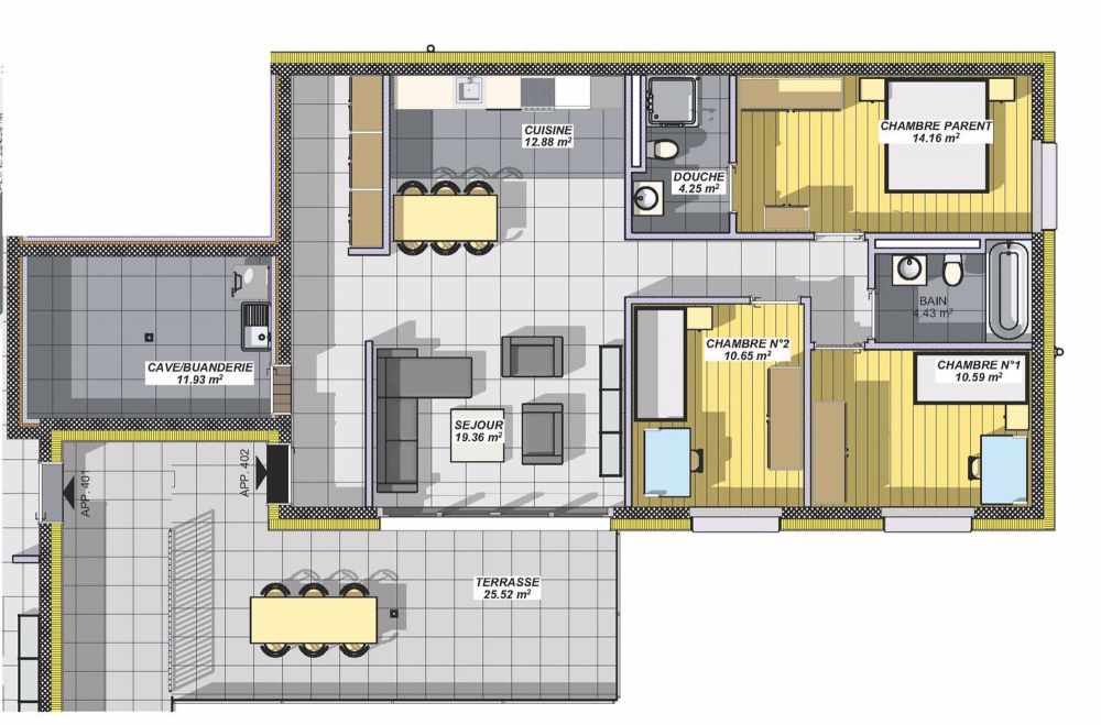 Appartement de luxe avec vue panoramique à Turin (Salins) - Bild 2
