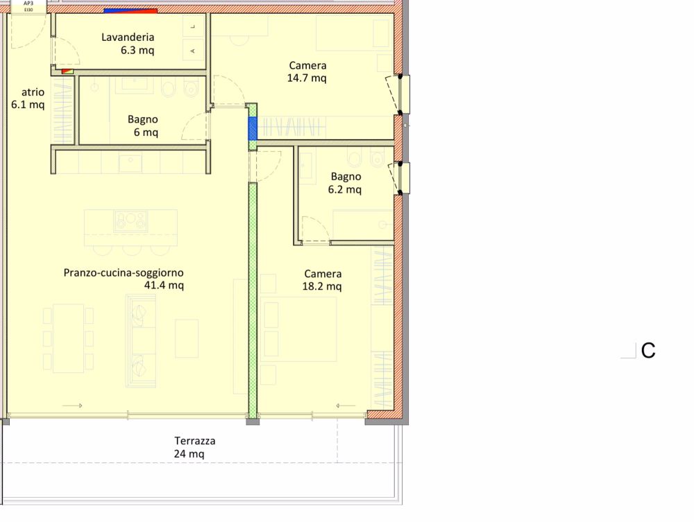 NUOVO - AMPIO 1.5 LOCALI CON TERRAZZA A CASTEL SAN PIETRO - Bild 10