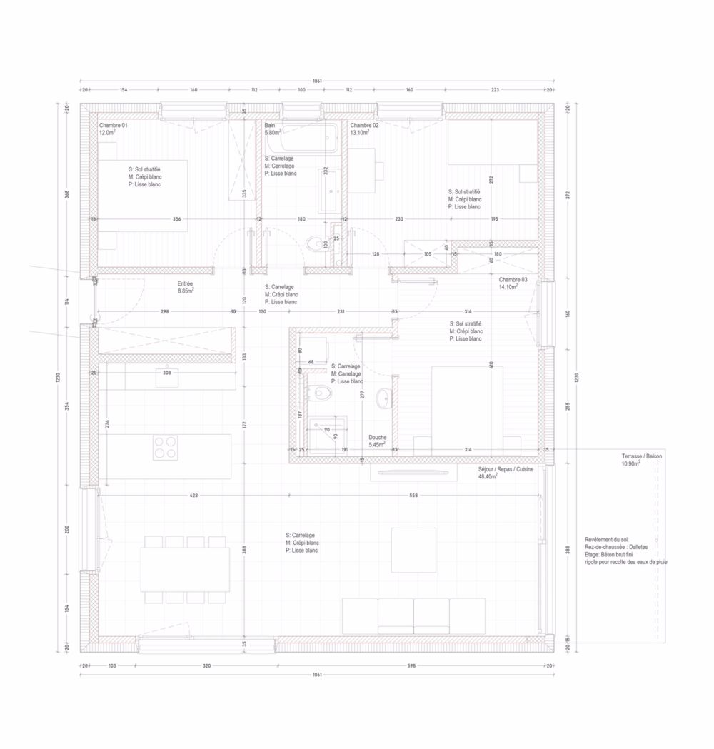 Neue 4,5-Zimmer-Wohnung! - Plan d'appartement