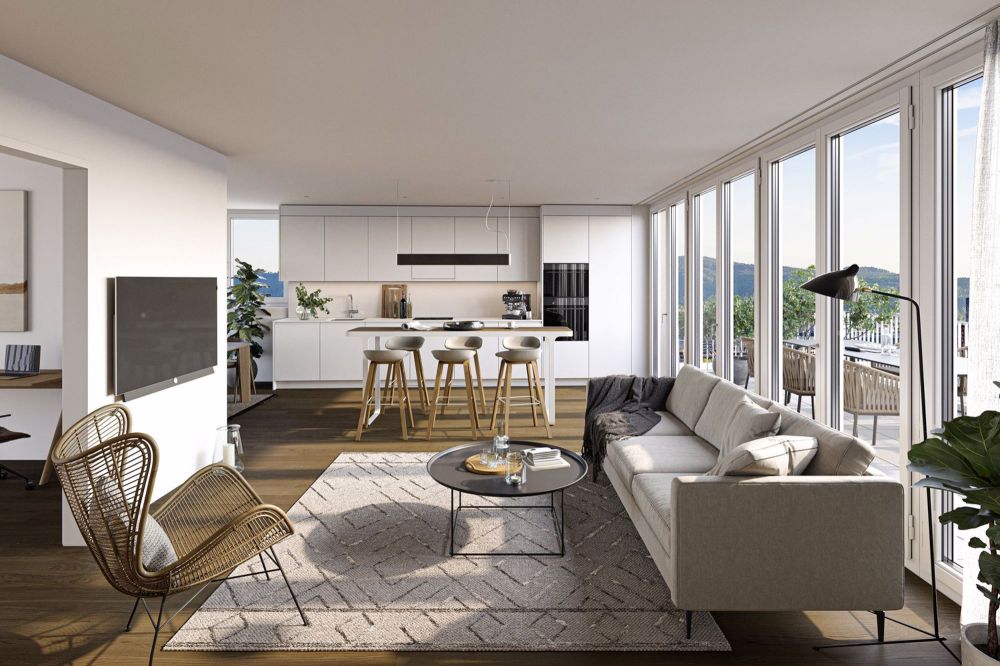 Moderne 3.5-Zimmer-Neubauwohnung mit traumhafter Küche und Loggia – im Herzen von Zürich - Bild 1