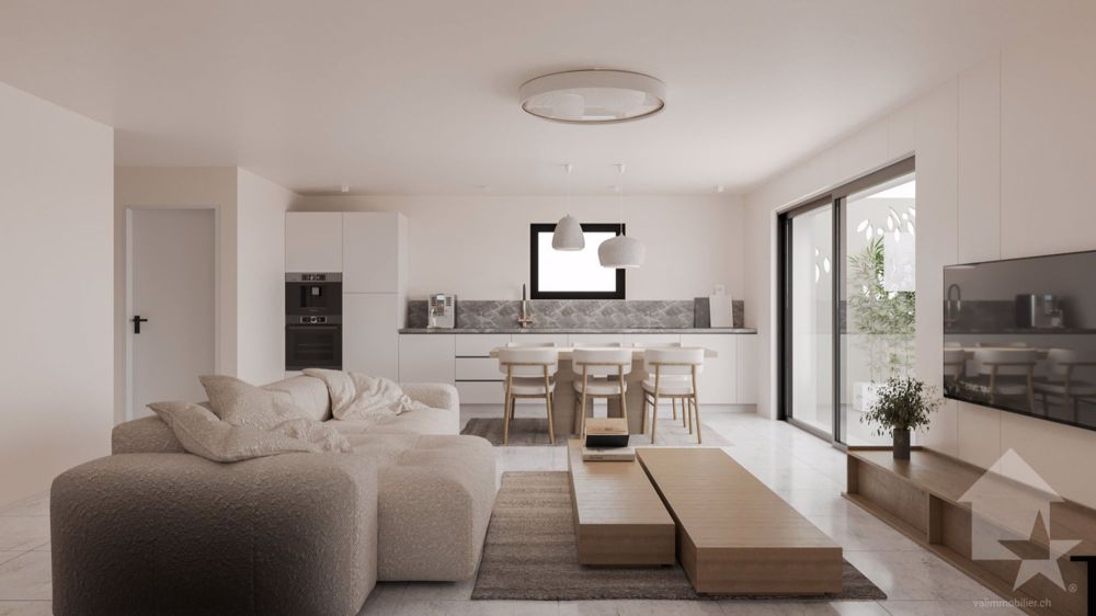 Le Bouveret, 3,5 Zimmer in der neuen Residenz L'Aurore - Bild 5