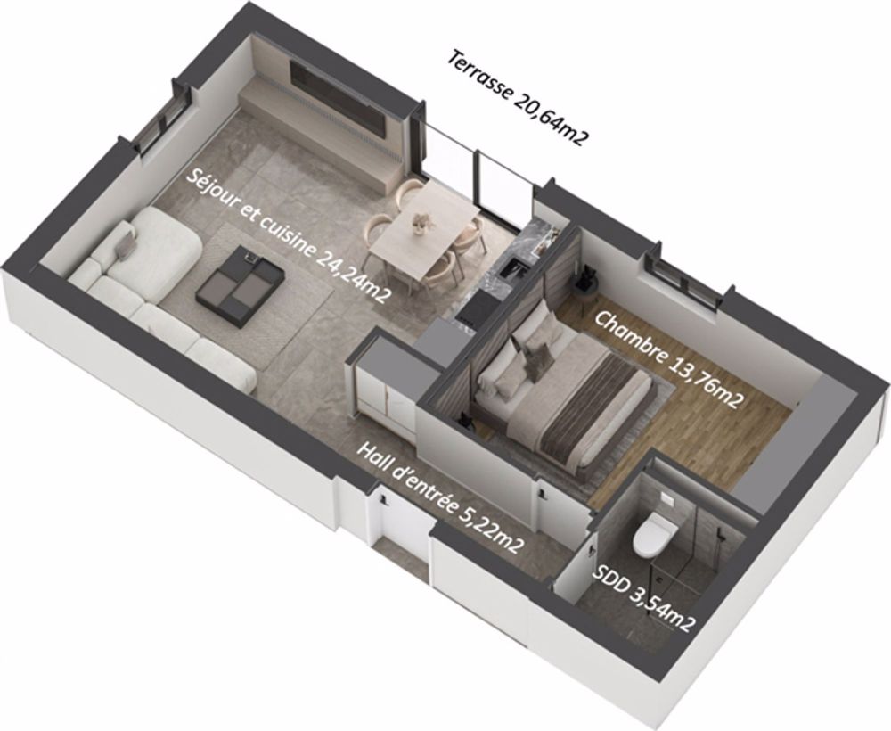 LOS 1 - 2,5 Zimmer im Erdgeschoss als Hauptwohnsitz - Bild 3