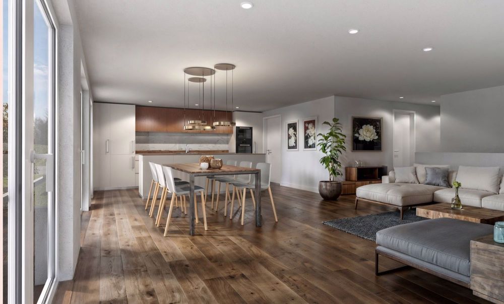 Moderne 5.5-Zimmer-Wohnung mit 330 m2 Gartenanteil - Bild 2