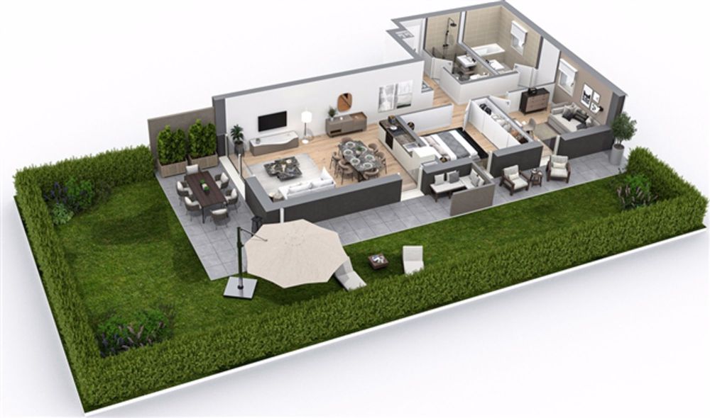 3.5 ZIMMERWOHNUNG MIT GARTEN - NÄHE BAHNHOF - PANORAMABLICK - Bild 3