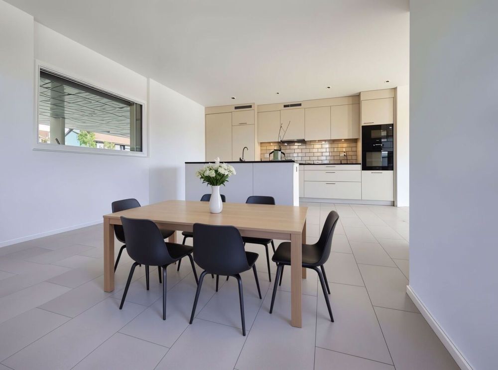 Magnifique 5.5 pièces de 148 m2 habitables sur palier privatif - idée de l'aménagement de la salle à manger