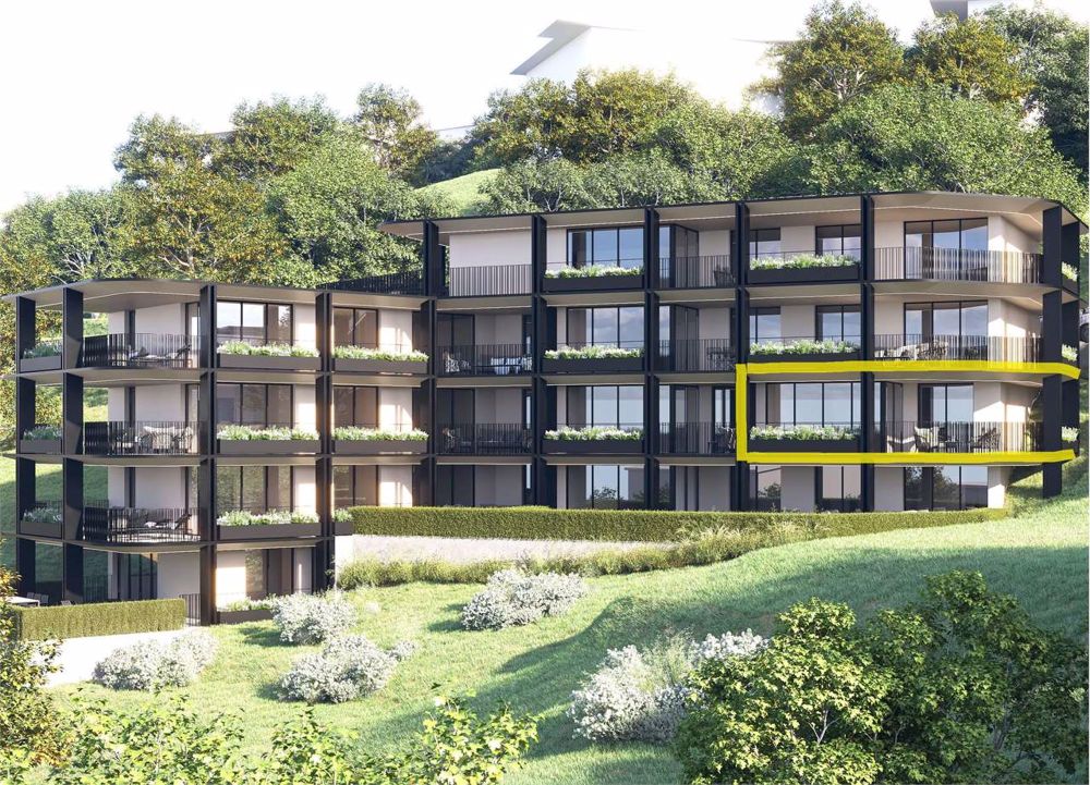 Moderne 2.5-Zimmer-Wohnung mit großer überdachter Terrasse in Pregassona - Bild 1