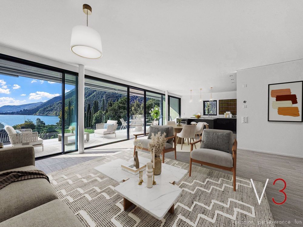 Elegante 4.5 locali al primo piano con terrazza e parziale vista lago - Bild 3