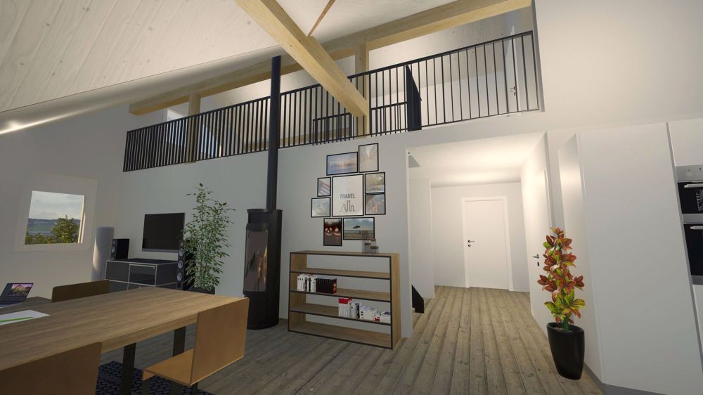 Sonnenverwöhnte 4.5 Zimmer Dachwohnung mit Wohngalerie, inkl. Grossraumkeller und 2 AEH-Plätze - Bild 12