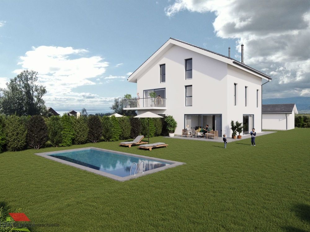 Le Mont - Appartement neuf de 5.5 pièces avec jardin - Immosol | Le Mont | Perspective Jardin