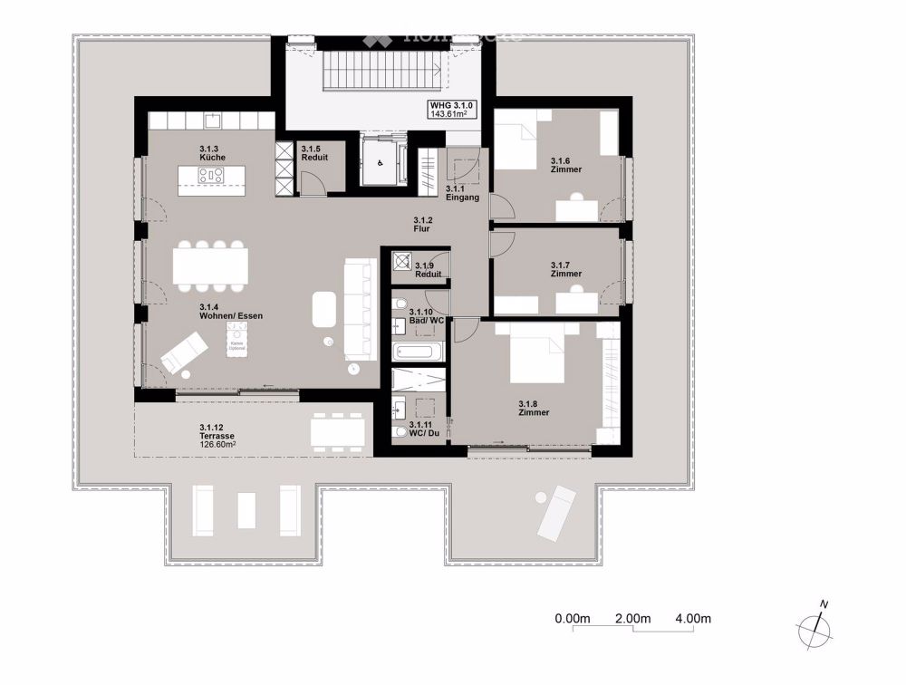 Neubau 4-Familienhaus mit Gartenwohnung und Attika - Bild 10