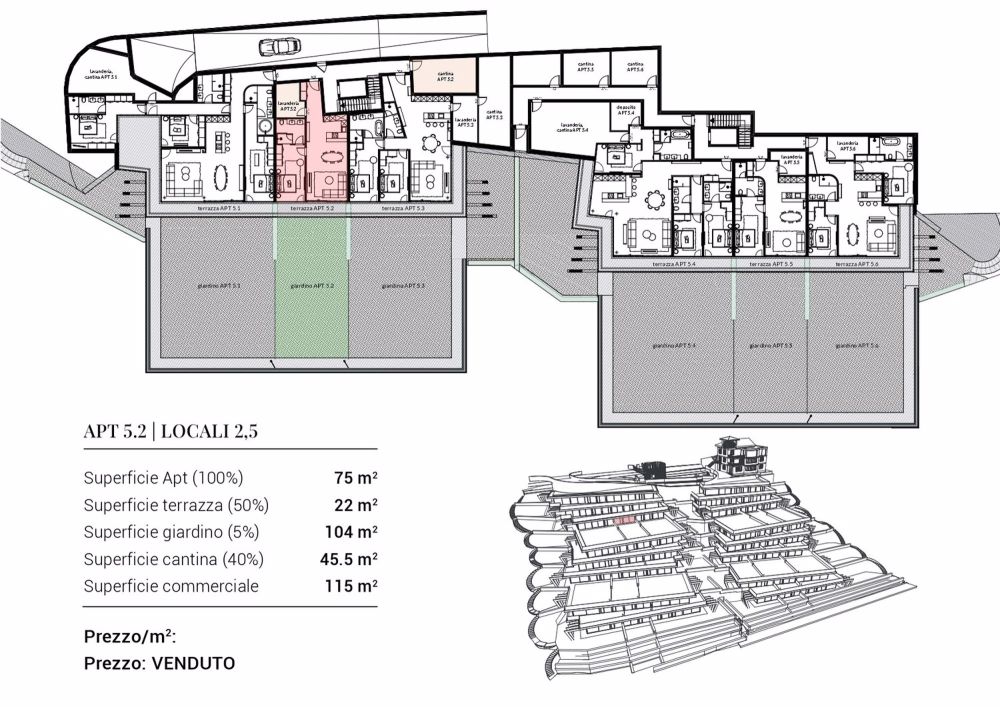 Nuovo 2,5 locali con giardino e vista aperta in residenza di pregio - Bild 12