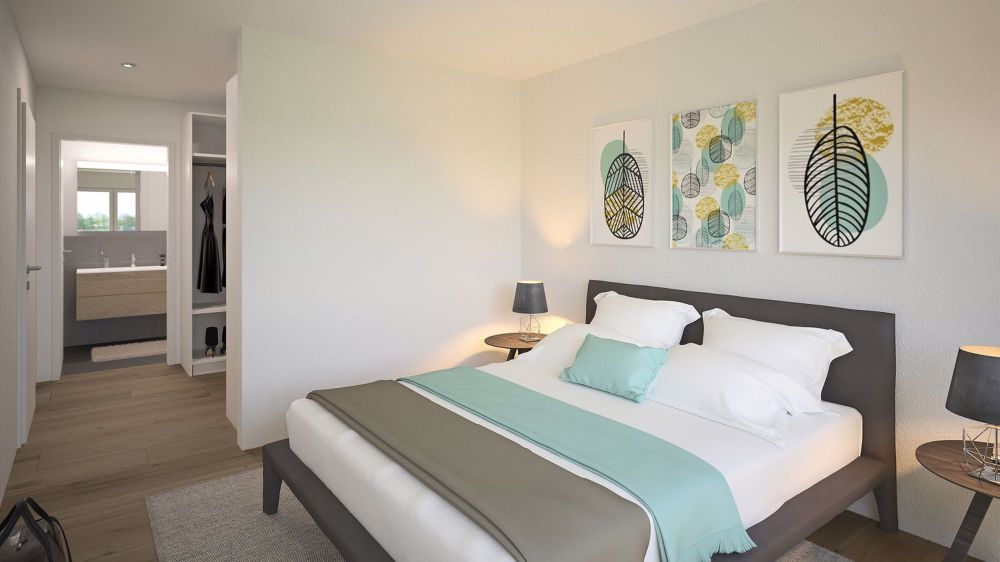 Wohnkomfort und Lebensqualität - «DUO» in Döttingen - Visualisierung Zimmer